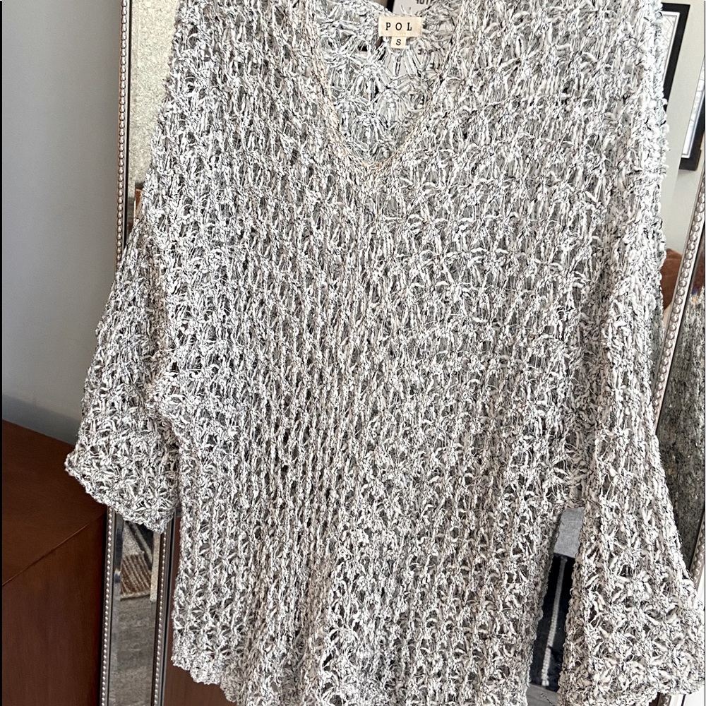 3/4 crocheted sweater